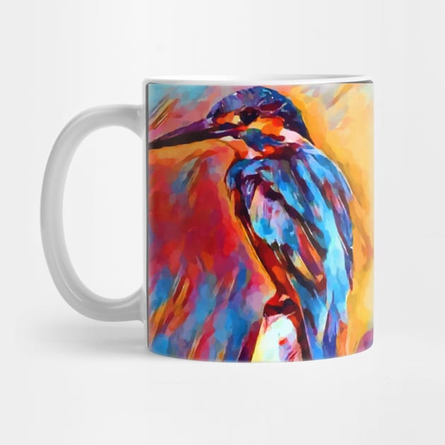 Kingfisher Watercolor by Shrenk